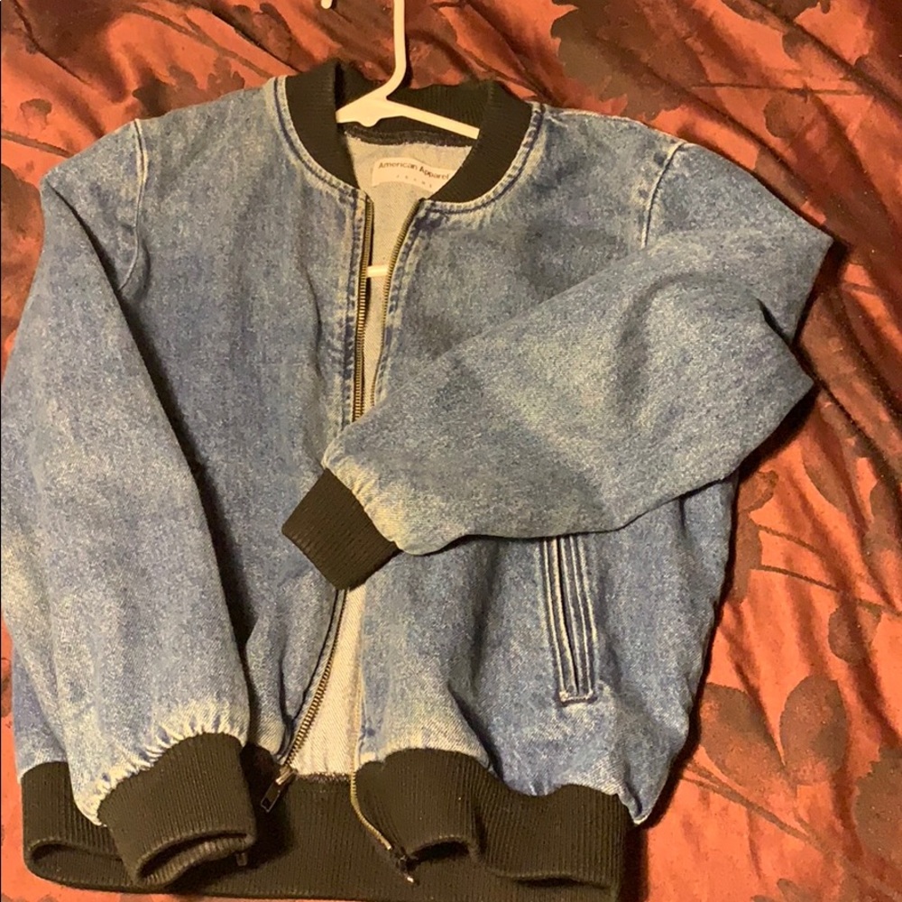 Jean bomber jacket